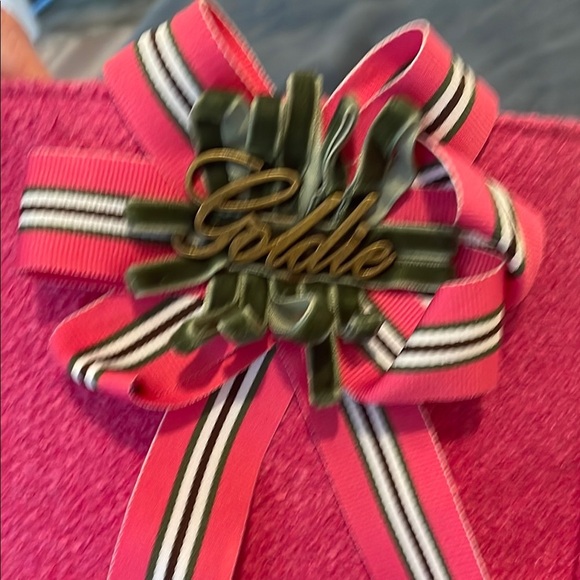 Goldie Pink Shoulder Bag with Chain-Link Handles and Decorative Embellishment - Picture 3 of 12